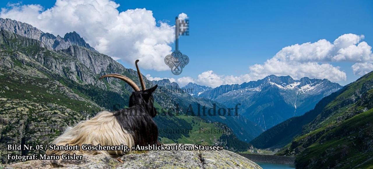 Hotel Restaurant Goldener Schluessel Altdorf Exterior foto